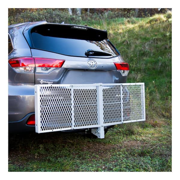 folding aluminum hitch cargo carrier