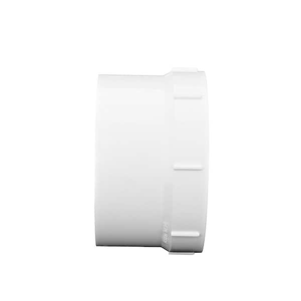 PVC S&D Female Cleanout Adapter, 4 in. Hub X FPT