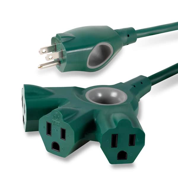 Philips 25ft 3Outlet 16 Gauge/1 Conductor Indoor/Outdoor Grounded