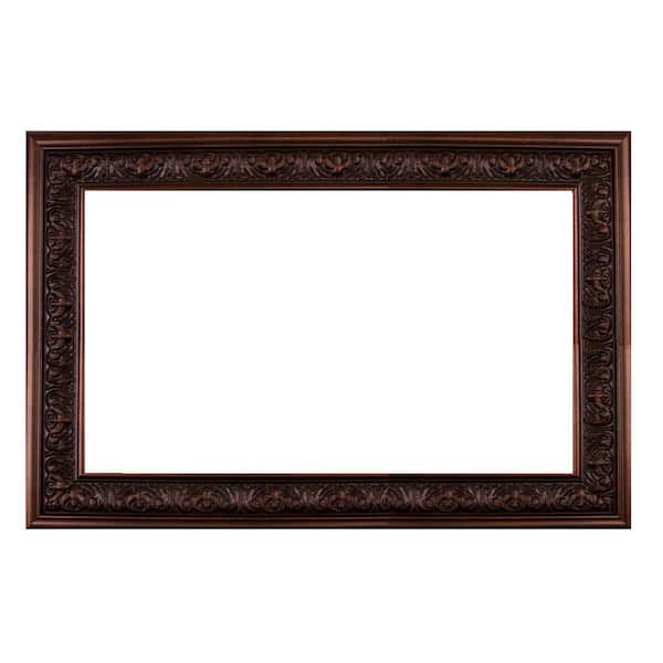 MirrorChic Milan 30 in. x 42 in. Mirror Frame Kit in Bronze Brown - Mirror not Included