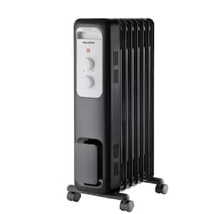 1,500-Watt Oil-Filled Radiant Electric Space Heater with Thermostat