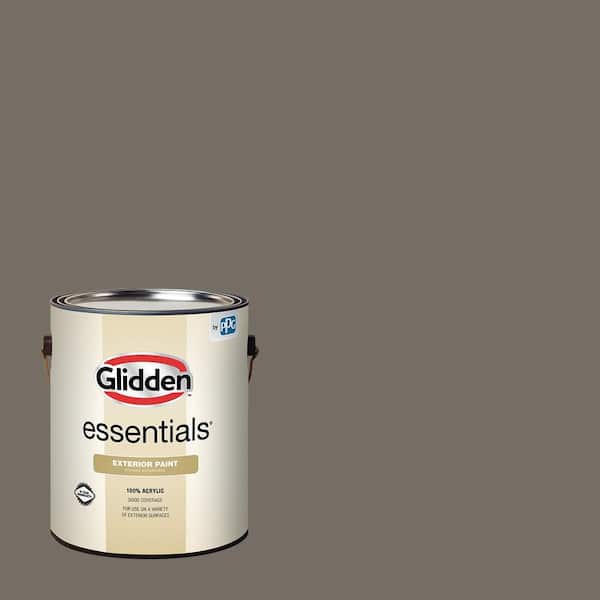 Glidden Essentials 1 gal. PPG0999-6 Stolen Rock Semi-Gloss Exterior Paint