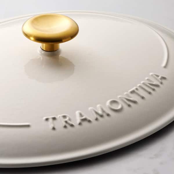 Tramontina Bestow 7 qt. Enameled Cast Iron Oval Dutch Oven With
