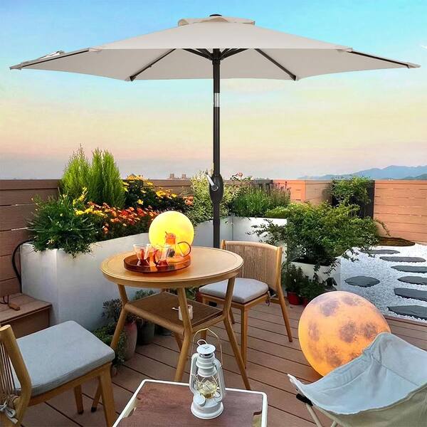Unbranded 7.5 ft. Market Patio Umbrella in Beige
