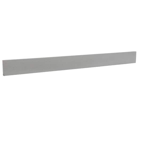 Bellaterra Home 39 in. W Concrete Bathroom Vanity Backsplash in Gray