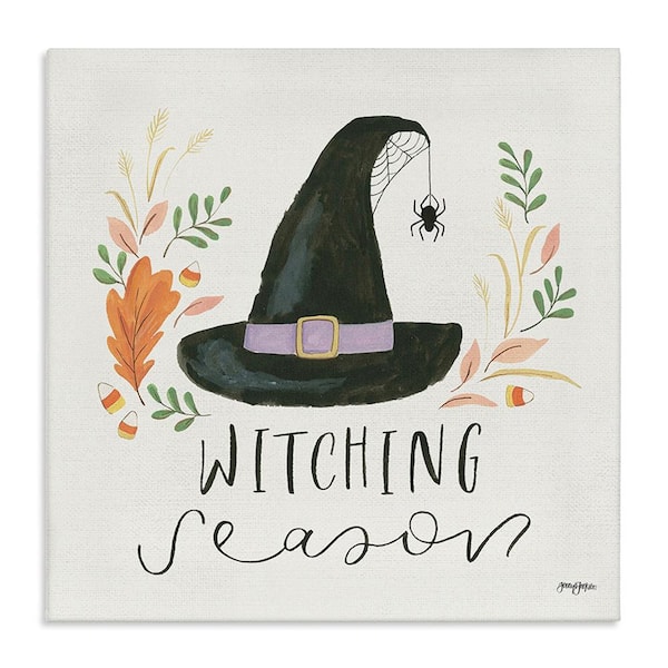 Stupell Industries Whimsical Witching Season byJenaya Jackson 1-Piece Unframed Graphic Print Typography Poster Art Print 24 in. x 24 in.