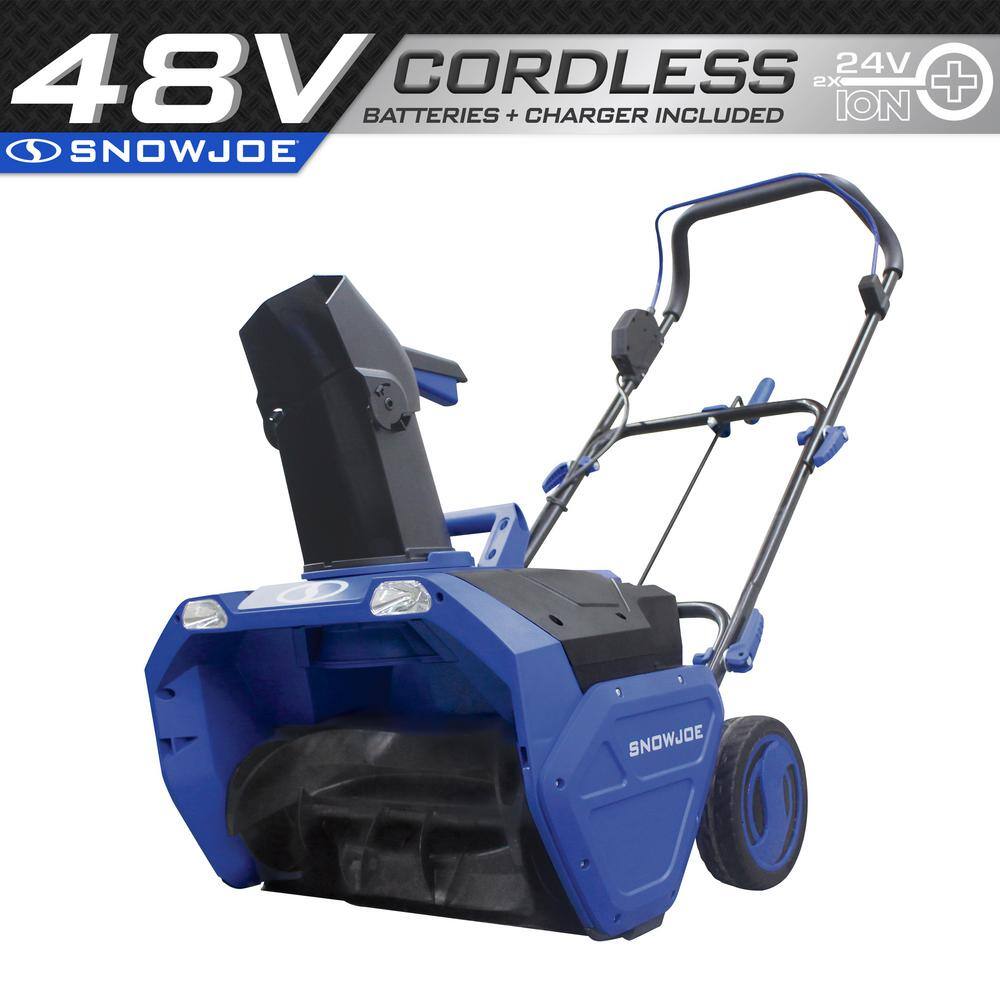 24V-X2-20SB 20 in. 48-Volt Single-Stage Cordless Electric Snow Blower Kit with 2 x 4.0 mAh Batteries Plus Charger 20 in. 48-Volt Single-Stage Cordless Electric Snow Blower Kit with 2 x 4.0 mAh Batteries Plus Charger - 2