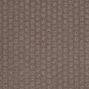 Crown - Deer Tracks - Brown 42.1 oz. Nylon Pattern Installed Carpet