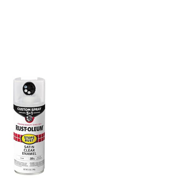 Rust-Oleum Stops Rust 12 oz. Custom Spray 5-in-1 Satin Clear Spray Paint (Case of 6)
