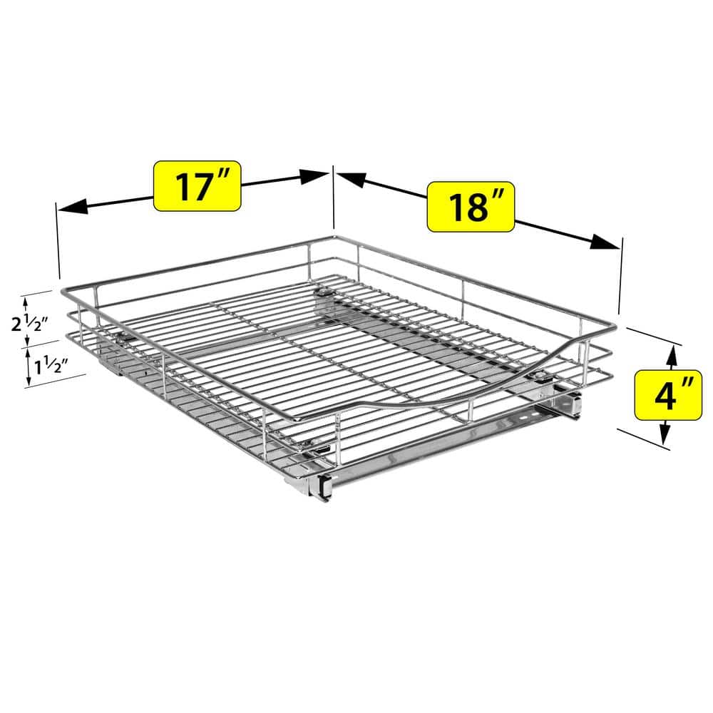 Lynk Professional Chrome Slide Out Cabinet Organizer