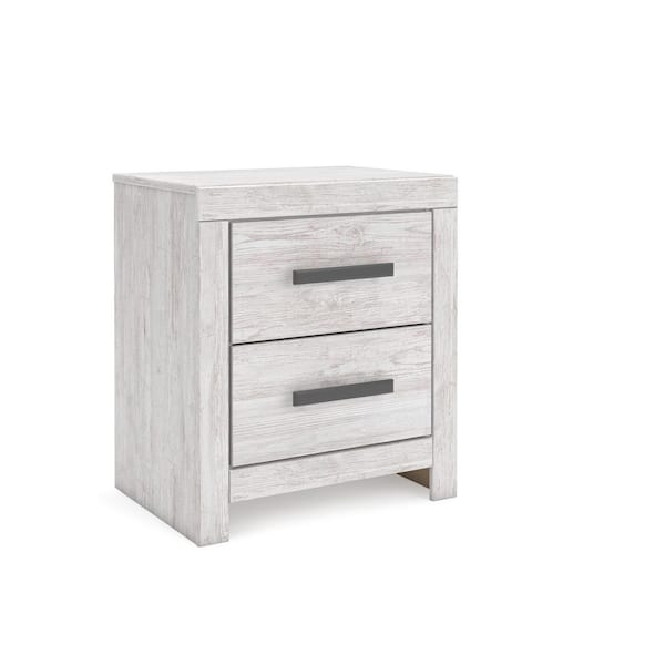 Cayboni Beige 2 Drawer 21.69 in. W Nightstands
