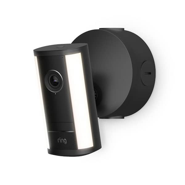 Spotlight Cam Pro (2nd Gen), Hardwired Power over Ethernet Retinal 4K, 10 x Zoom, Security Camera LED Spotlights, Black