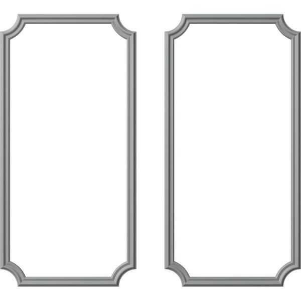 Ekena Millwork 24 in. W x 48 in. H Unfinished Polyurethane Seville Panel Moulding Kit (Double Panel)
