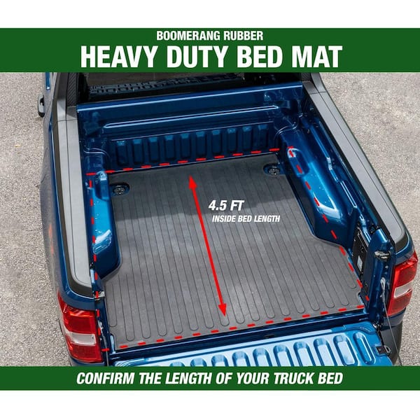 Heavy-Duty Trim-to-Fit Ute Cargo Liner Protector Rubber Pickup Truck Bed Tailgate Mat