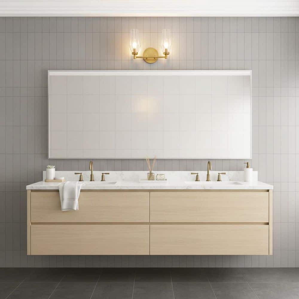 Ana 13.75 in. 2 Light Heritage Brass Vanity Light price history on PriceWatchPro