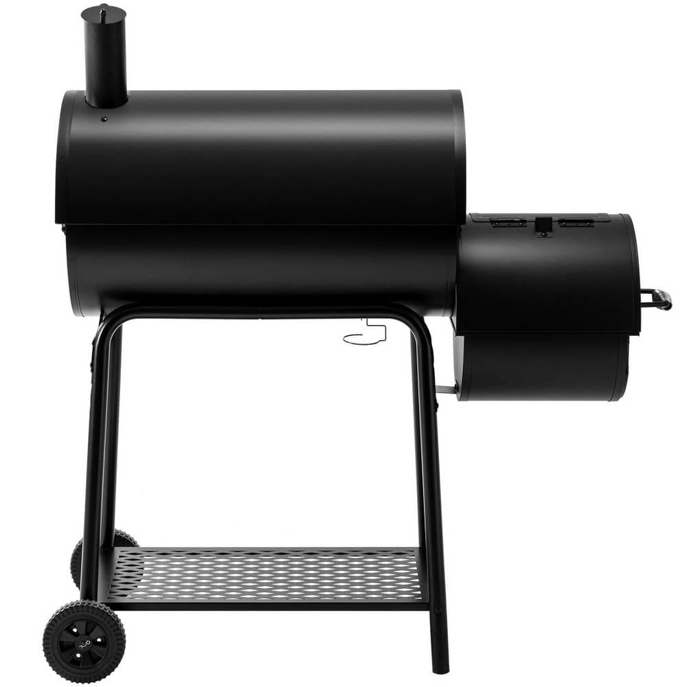 Royal Gourmet 30" Black Steel Charcoal Grill with Smoker
