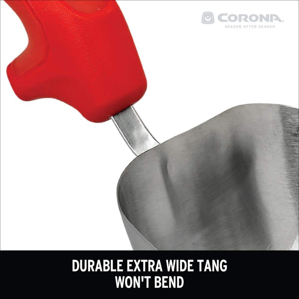 Corona Red ComfortGEL Stainless Steel Garden Hand Scoop