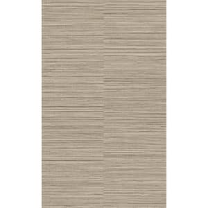 Grey Grasscloth Effect Textured Printed Non-Woven Paper Non Pasted Textured Wallpaper 57 sq. ft.