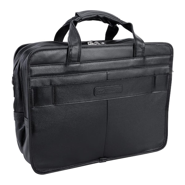 samsonite leather checkpoint friendly laptop briefcase