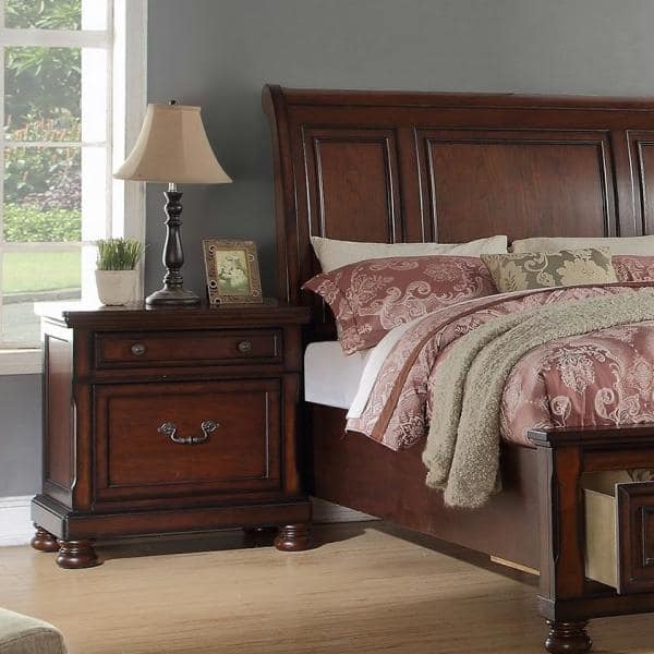 Louis Philippe Nightstand with Hidden Jewelry Storage - 203982N
