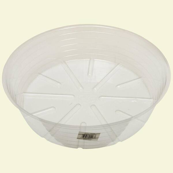 Bond Manufacturing 15 in. Deep Clear Plastic Saucer (100-Saucers per Pack)