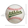 FanMats® 25671 - Oakland Athletics 27 Dia Nylon Face Baseball Ball Floor  Mat with Elephant Logo 