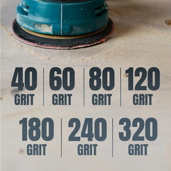 DISCPEDIA　LIFETEC POWERTEC 6 in. 60-Grit Aluminum Oxide Hook and Loop 6 Hole Disc