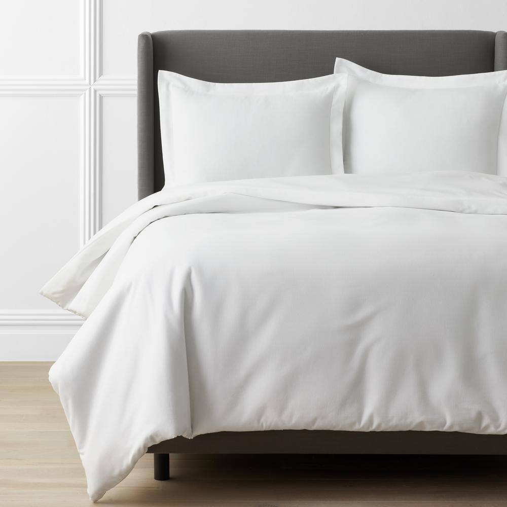 Company Cotton Solid Velvet Flannel White Twin Duvet Cover price history on PriceWatchPro