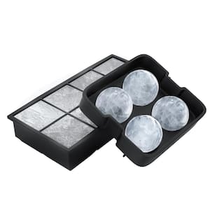 Silicone Slow Melting 0.75 Gal. Capacity Ice Cube Trays (2-Pack)