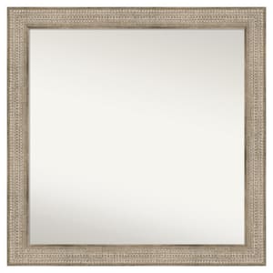 Trellis Silver 38 in. x 38 in. Custom Non-Beveled Wood Framed Bathroom Vanity Wall Mirror