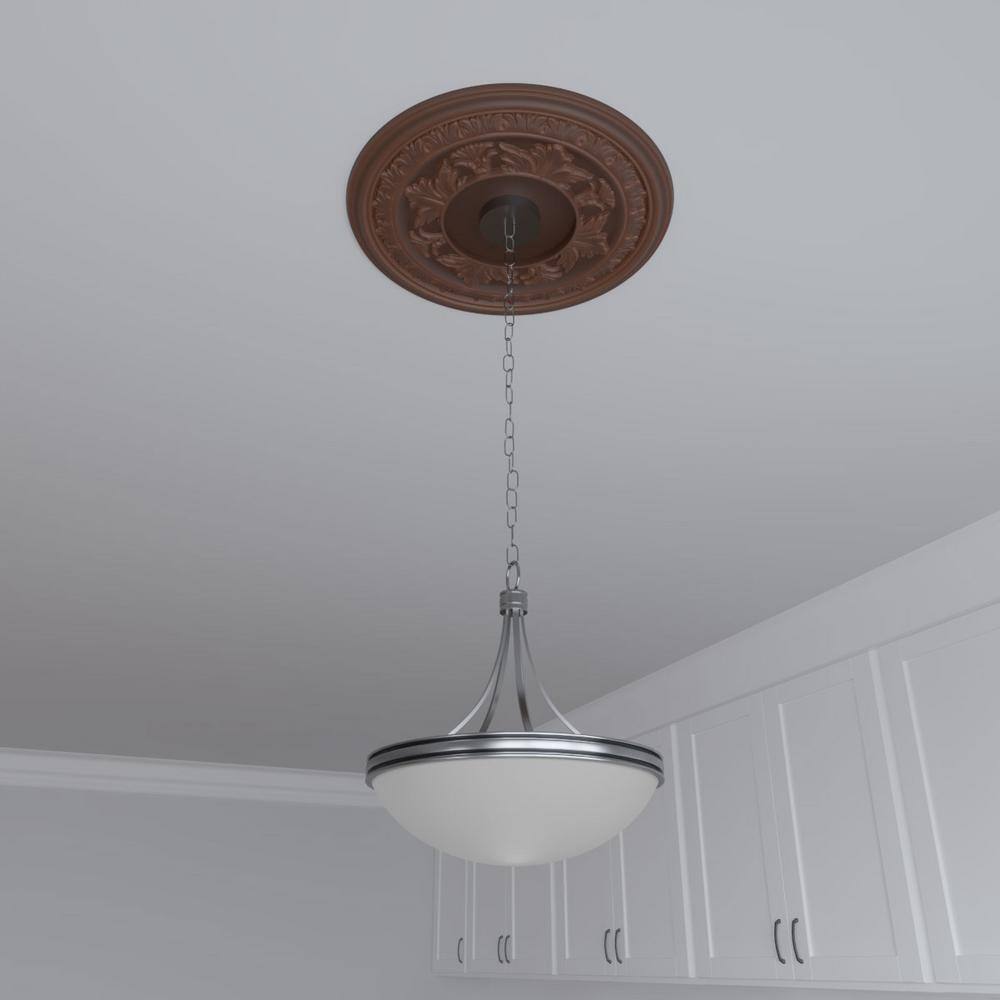Baltimore 19" Aged Metallic Rust PVC Ceiling Medallion