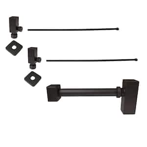 1-1/4 in. x 1-1/4 in. Brass Qubic Trap Lavatory Supply Kit, Oil Rubbed Bronze