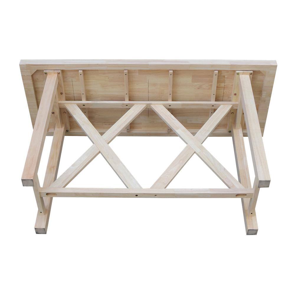3-Piece Light Wood Bar Height Dining Set with Splat Back Stools