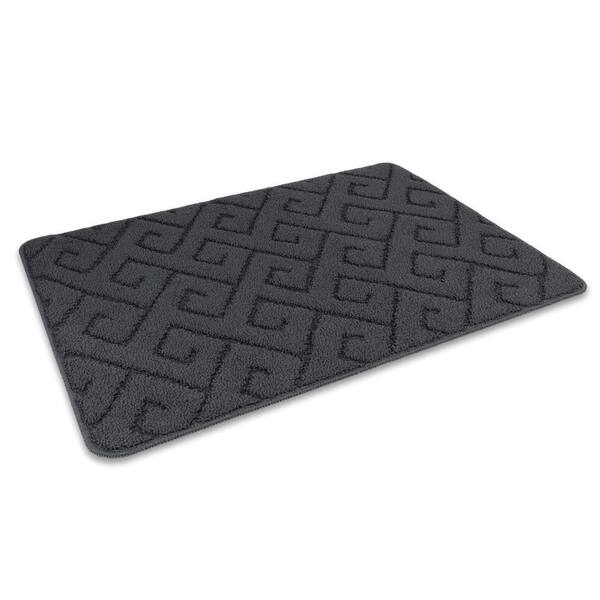 36"x59" Grey Doormat – Non-Slip, Machine Washable, Absorbent Dirt Trapper, Low Profile Shoe Scraper for Front Door