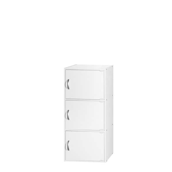 Standard Wooden 3 Shelf Bookcase, White Dresser And Bookcase