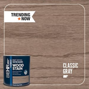 1 qt. #TIS-512 Classic Gray Transparent Fast Drying Water-Based Interior Wood Stain