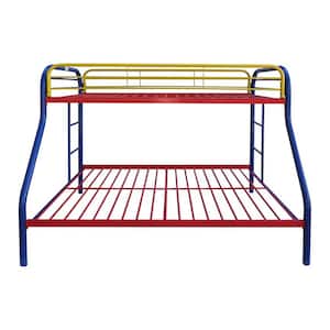 Amelia Red Blue and Yellow Metal Tube Twin Bed