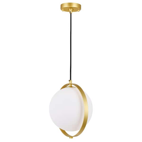 CWI Lighting Da Vinci 1 Light Mini Pendant With Brass Finish