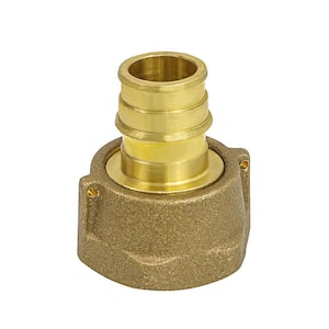 3/4 in. PEX A x 1 in. FNPS Brass Water Meter Coupling with Washer Lead Free