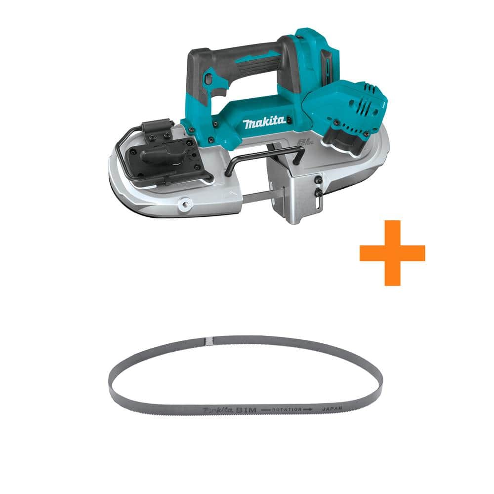 Makita 18V LXT Compact Brushless Cordless Band Saw (Tool Only) with Bonus  32-7/8 in. 18 TPI Portable Band Saw Blade XBP04Z-A97570 - The Home Depot