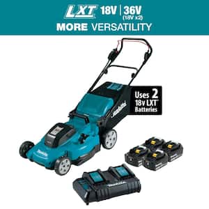 18V X2 (36V) LXT Lithium-Ion Cordless 21 in. Walk Behind Lawn Mower Kit w/4 batteries (4.0Ah)