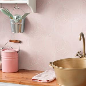 Gaudi Lux Hex Rose 8-5/8 in. x 9-7/8 in. Porcelain Floor and Wall Tile (11.5 sq. ft./Case)