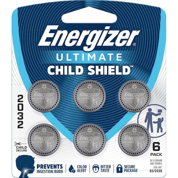 2032 Batteries (6 Pack), 3V Lithium Coin Batteries