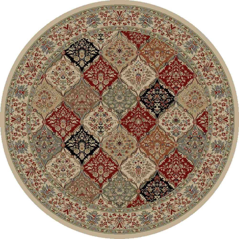 Ankara Bakhtiar Ivory 8 ft. Round Area Rug price history on PriceWatchPro