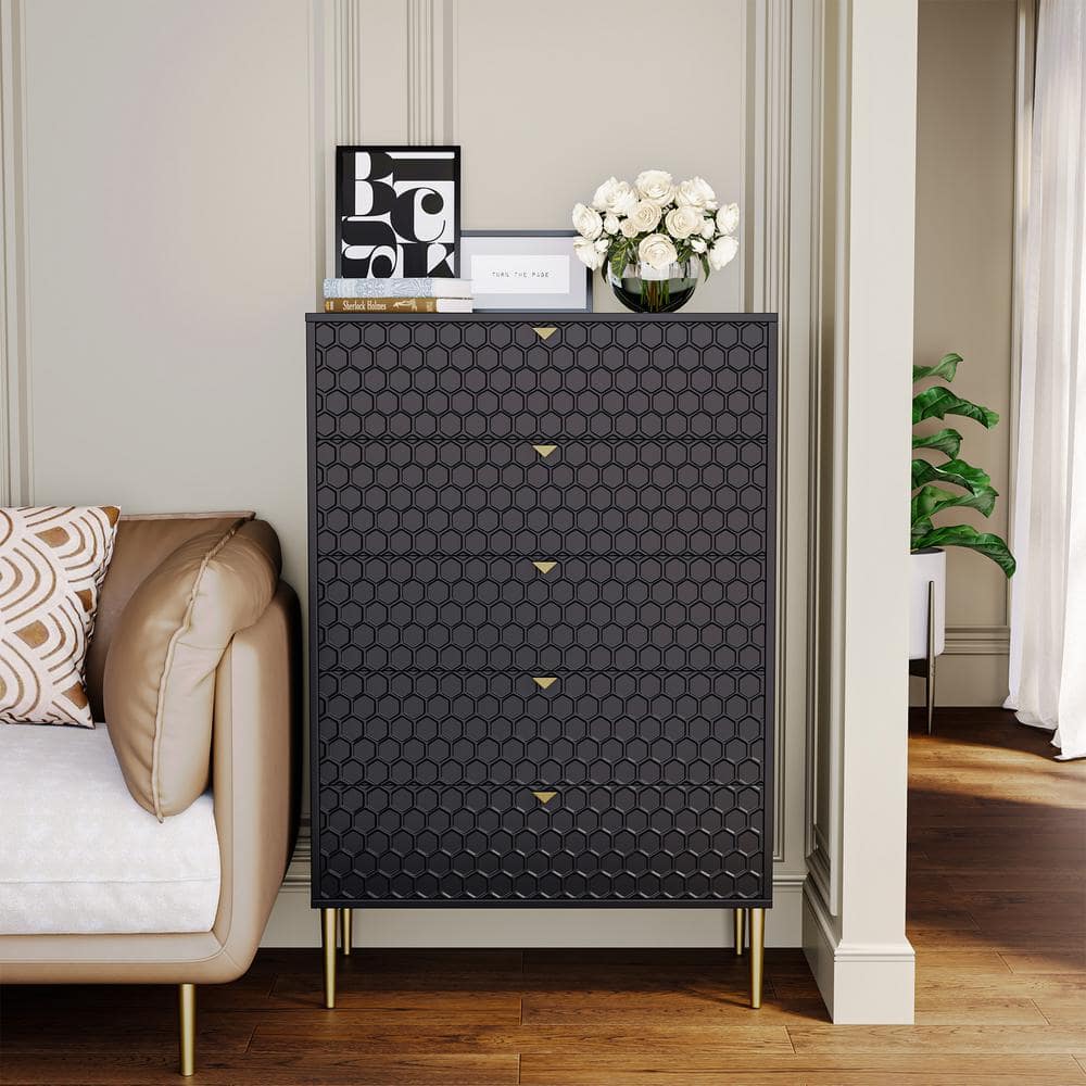 Black & Decker 5-Shelf Laminate Storage Cabinet In Bank Alder