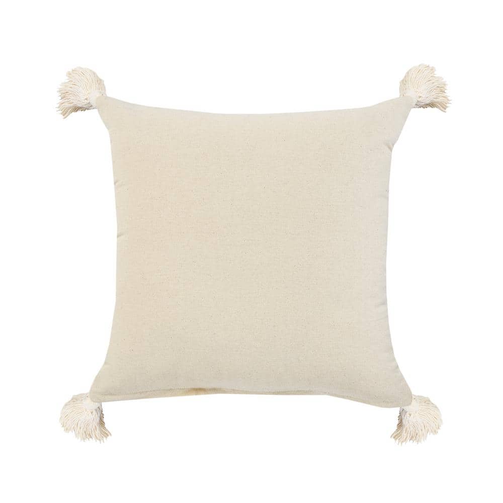 Coastal Blue and White Striped Cotton Throw Pillow Set