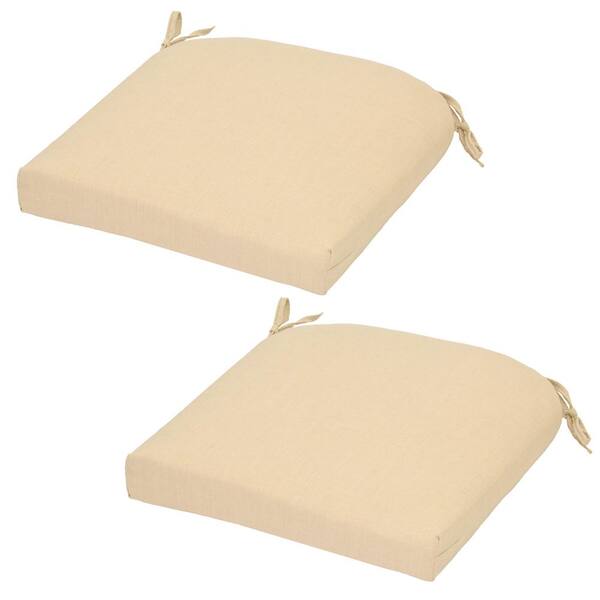 Plantation Patterns, LLC CushionGuard Oatmeal Outdoor Seat Cushion (2-Pack)