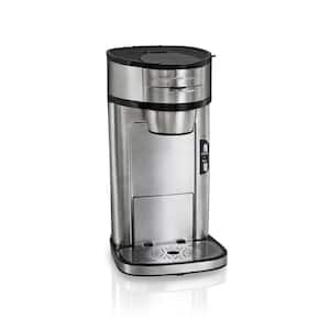 Hamilton Beach 2-Way Programmable Coffee Maker, Single-Serve and 12-Cup Pot,  Glass Carafe, Stainless Steel, 47650 