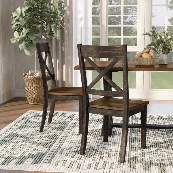 Dining Chair Rustic Antique Wood Chair Farmhouse Dining 