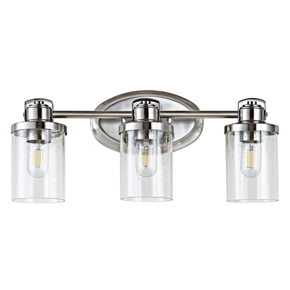 Maci 3-Light Nickel/Clear Indoor Sconce price history on PriceWatchPro